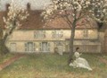 Les arbres fleuris, Gerberoy - Henri Eugene Augustin Le Sidaner