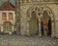 Le portail nord de la cathedrale de Treguier - Henri Eugene Augustin Le Sidaner