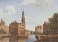 The Singel, Amsterdam, with the Munttorren - Hendrik Keun