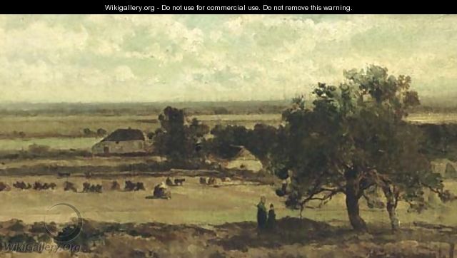 Extensive farmlands - Johan Hendrik Weissenbruch