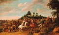 A cavalry battle - Hendrik Vershuring