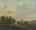 Cows in a summer meadow - Hendrikus van den Sande Bakhuyzen