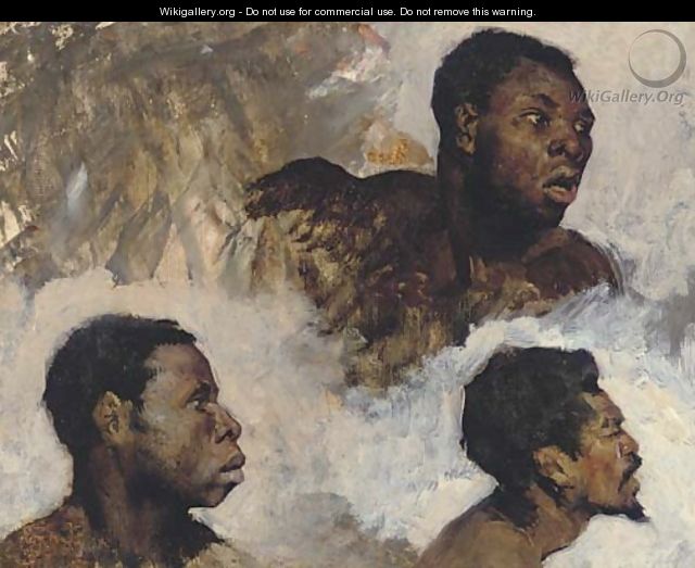 Studies of Black Men - Henri Alexandre Georges Régnault