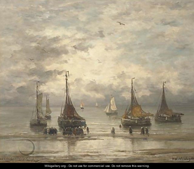 The return of the fleet 2 - Hendrik Willem Mesdag