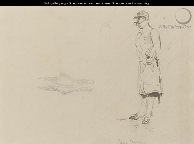 Jolie temps (recto), Etude pour cheval (verso) - Henri De Toulouse-Lautrec