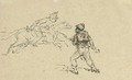 Cuirassier attaque - Henri De Toulouse-Lautrec
