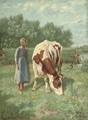 The little cowherdess - Henri De Beul