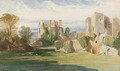 A view of Kenilworth Castle, Warwickshire, from the tiltyard - Harry John Johnson