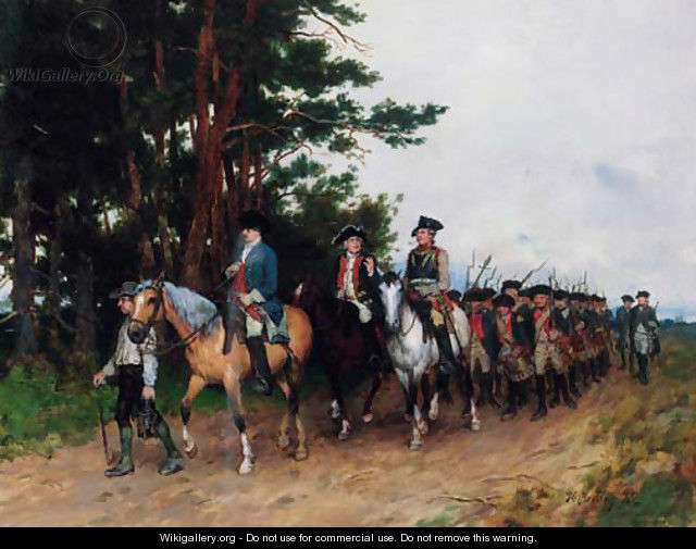 The return of the Prussian infantry - Heinrich Breling