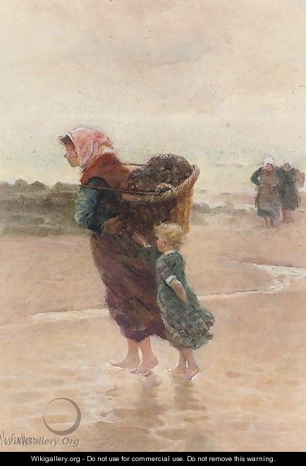 The mussel gatherers - Hector Caffieri