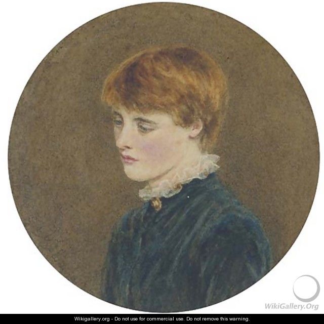 Portrait of a young man - Helen Mary Elizabeth Allingham, R.W.S.
