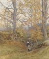 Gathering firewood, autumn - Helen Mary Elizabeth Allingham, R.W.S.