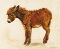 A study of a donkey recto and a study of a cornstook verso - Helen Mary Elizabeth Allingham, R.W.S.