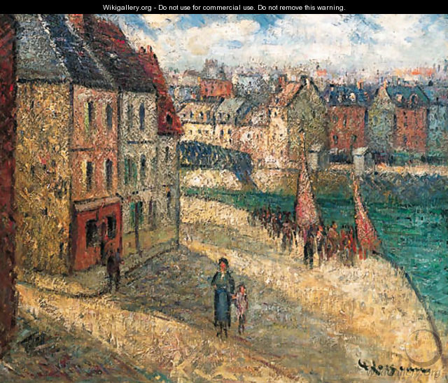 Quai a Dieppe - Gustave Loiseau