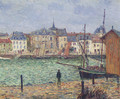 Le port de Pornic, maree haute - Gustave Loiseau