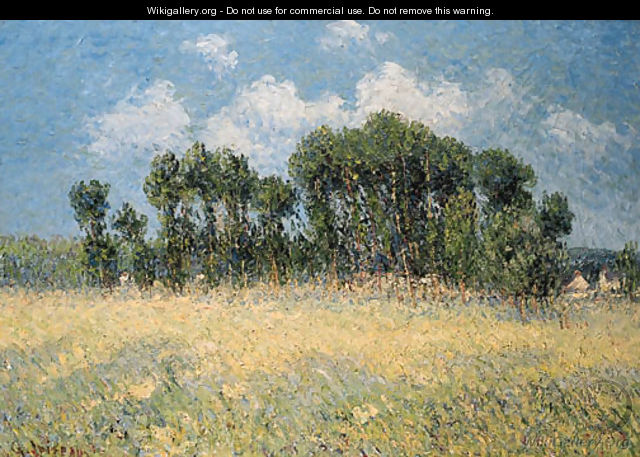 La prairie devant les peupliers - Gustave Loiseau