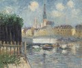 L'eglise au bord de la riviere, Rouen - Gustave Loiseau