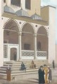 Arabs outside the Suleyman Mosque, Istanbul - Gustave-Paul Cluseret