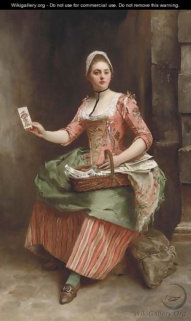 The card seller - Gustave Jean Jacquet