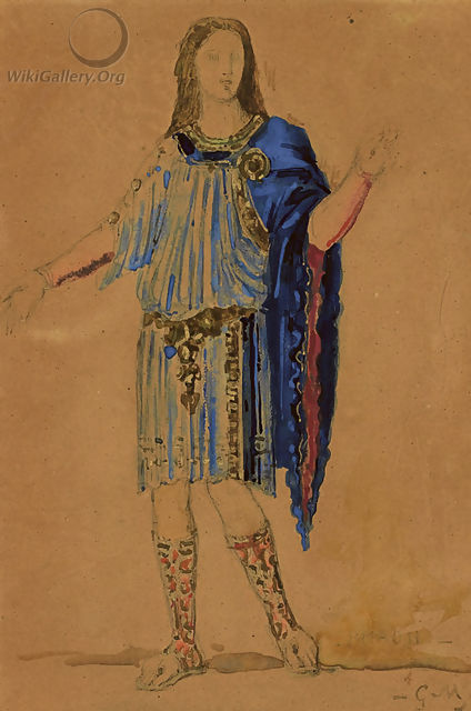 Costume design for Phaon from the opera Sapho by Charles Gounod - Gustave Moreau