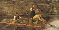 Fishing from a raft - Hans Dahl