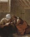 Two women reading in an interior - Harmen Fransz. Hals