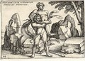 Hercules killing Anthaeus - Hans Sebald Beham