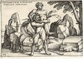 Hercules killing Anthaeus - Hans Sebald Beham