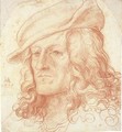 Portrait of a man, bust-length, wearing a hat - Hans Leonhard Schaufelein