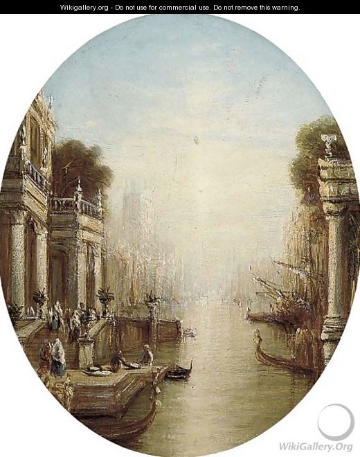 A capriccio of a Venetian backwater - Francis Moltino