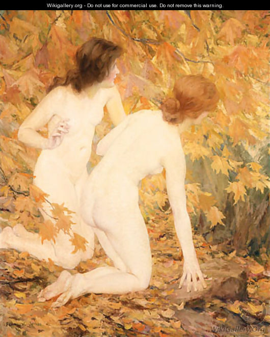 Nymphs in the Autumn Woods - Francis Coates Jones