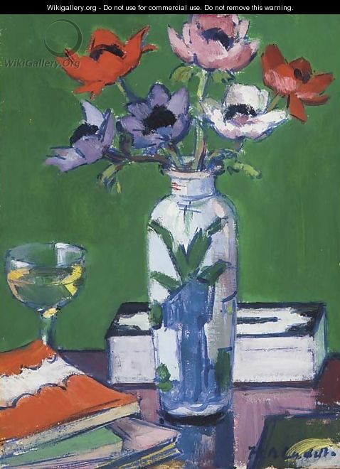 Still life, anemones - Francis Campbell Boileau Cadell