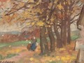 Autumnal landscape study - Francis Campbell Boileau Cadell