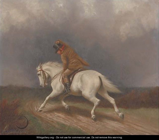 Riding into the storm - Francis Calcraft Turner