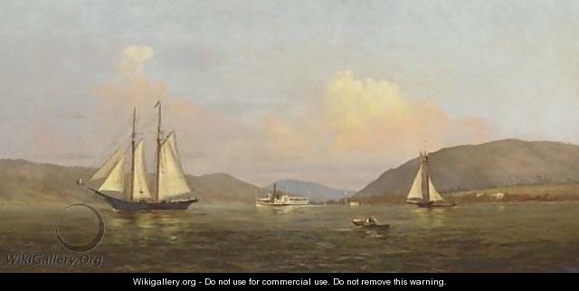 Sailing on the Hudson - Francis Augustus Silva