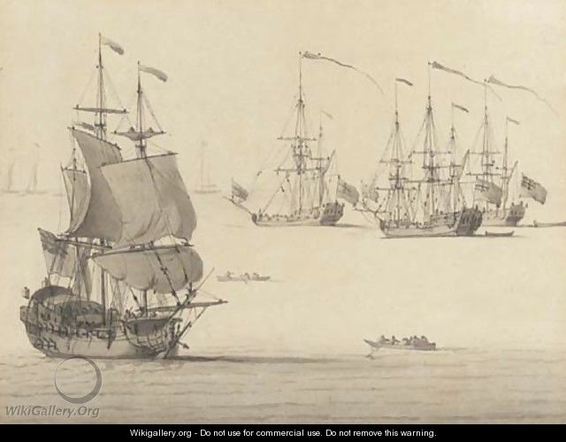 A study of warships - Francis Swaine