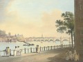 Westminster Bridge from Lambeth Palace, London - Francis Nicholson