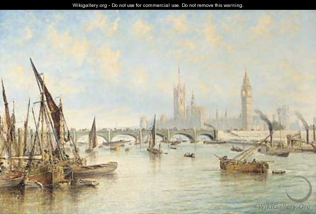 Westminster Bridge with the Houses of Parliament and Westminster Abbey - Francis Moltino