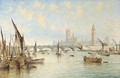 Westminster Bridge with the Houses of Parliament and Westminster Abbey - Francis Moltino