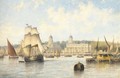 The Royal Naval College, Greenwich, from the Thames - Francis Moltino