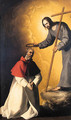 Christ crowning a friar - Francisco De Zurbaran