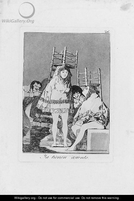 Ya tienen Asiento, Plate 26 from Los Caprichos - Francisco De Goya y Lucientes