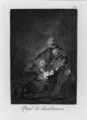 Qual la descanonan, Plate 21, from Los Caprichos - Francisco De Goya y Lucientes
