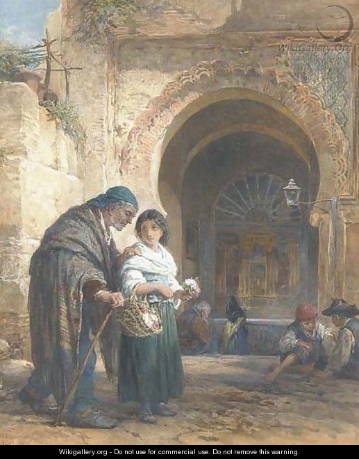 The flower seller - Francis William Topham