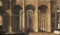 The interior of a classical church - Francois de Nome (Monsu, Desiderio)