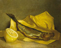 Stilleven met bokking en citroen - François Bonvin