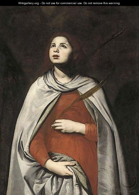 Saint Agnes - Francesco De Rosa (Pacecco De Rosa) - WikiGallery.org ...
