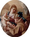 The Madonna and Child with Saint Francis - Francesco De Mura Naples