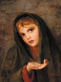 A young beggar-girl - Francesco Bettio