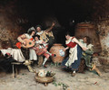 Merriment in the tavern - Francesco Vinea